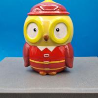 Biscottiera gufo ceramica Tognana alta 17.5 cm