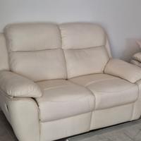 DIVANI IN VERA PELLE CON POGGIA PIEDI REGOLABILE