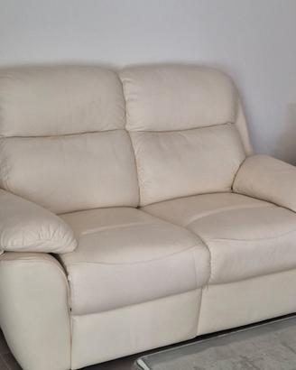 DIVANI IN VERA PELLE CON POGGIA PIEDI REGOLABILE