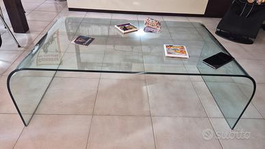 Tavolino di vetro 110x40x60 spessore 1cm