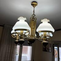Lampadario ottone