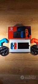 nintendo switch v2 blu-rossa