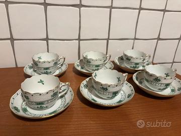 6 tazzine Herend Apponyi verde
