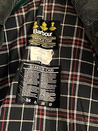 BARBOUR Trench Coat blu cerato