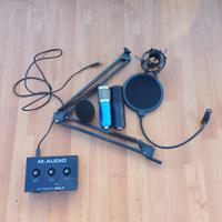 🎤 Starter Kit Podcast/Streaming M-Audio-Come nuovo