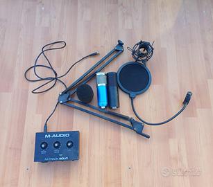 🎤 Starter Kit Podcast/Streaming M-Audio-Come nuovo