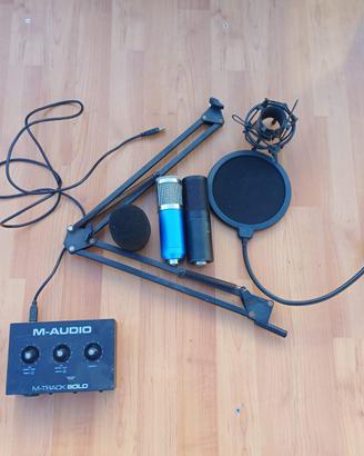 🎤 Starter Kit Podcast/Streaming M-Audio-Come nuovo