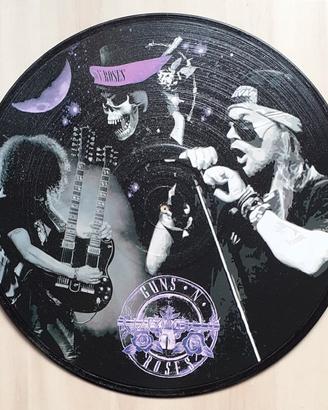 Vinile 33 giri da parete omaggio ai Guns N' Roses