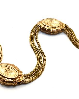 Magnifica catena orologio Napoleone III metà 800