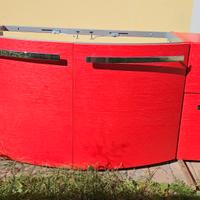MOBILE BAGNO ROSSO IN LEGNO