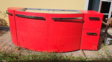 MOBILE BAGNO ROSSO IN LEGNO