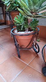 Fioriera a 3 in ferro