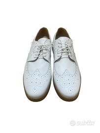 Scarpe stringate frank daniel vera pelle bianche