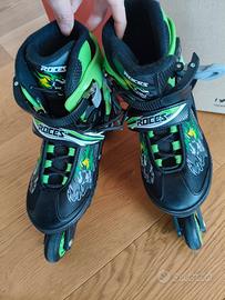 Pattini in linea Roces Compy 34 - 37 e protezioni