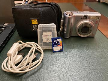 Kit Canon PowerShot A550 Y2K Pronto all'Uso