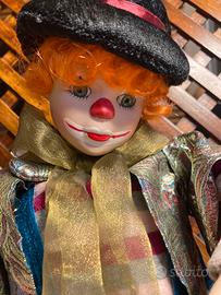 Clown automa musicale vintage