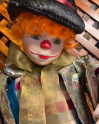 Clown automa musicale vintage
