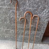 4 bastoni da passeggio antichi