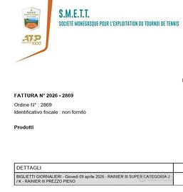 MONTECARLO ROLEX MASTER TENNIS