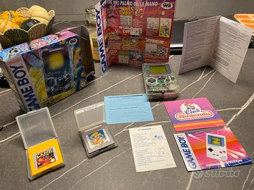 Game boy DMG-01 scatola originale e due giochi