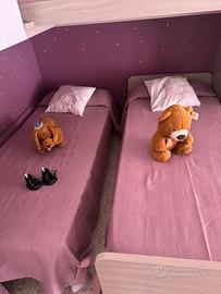 cameretta con 3 posti letto