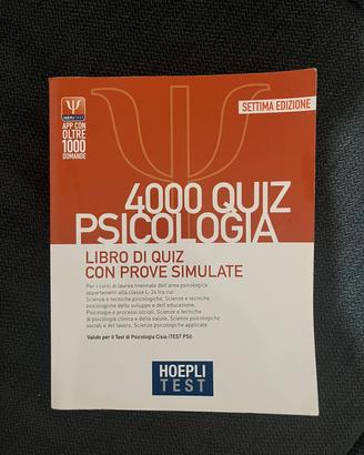 Libro dei test di ingresso a Psicologia