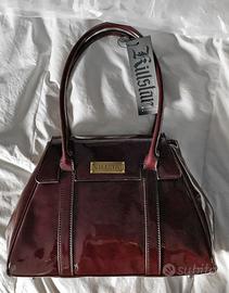 BORSA BORDEAUX lucida borsa grande