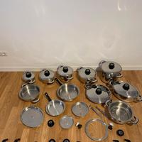 Batteria di pentole  Mondial Casa Acciaio INOX