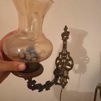 Lampada da stanza letto in ferro battuto