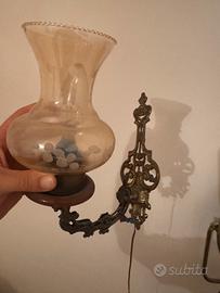 Lampada da stanza letto in ferro battuto