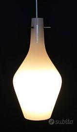 Lampada sospensione– Vetro Opalino anni ‘60