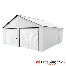 Box cantiere 666x724 due saracinesche bianco