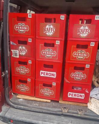 Lotto 100 cassette vuote birra Peroni/Raffo