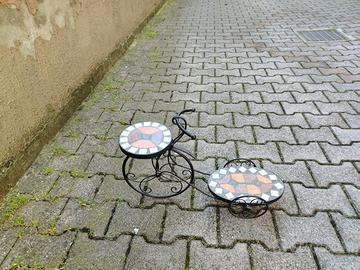 Porta piante in ferro battuto