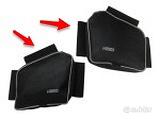 bmw 650 f crash bar e due borsette per chrash bar