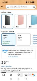 Unionsine HD 2,5" esterno 500gb USB 3.0 (2 PEZZI) 