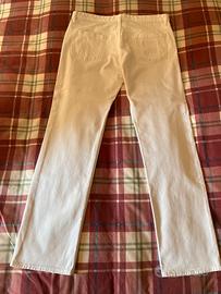 Pantalone bianco Burberry uomo taglia 34