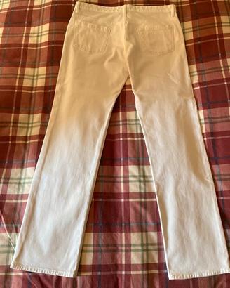 Pantalone bianco Burberry uomo taglia 34