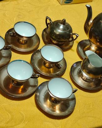 Servizio Te o Caffè in argento e ceramica