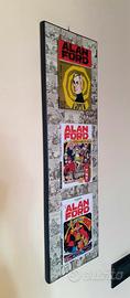 Quadro in legno omaggio a Alan Ford 