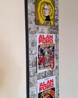 Quadro in legno omaggio a Alan Ford 