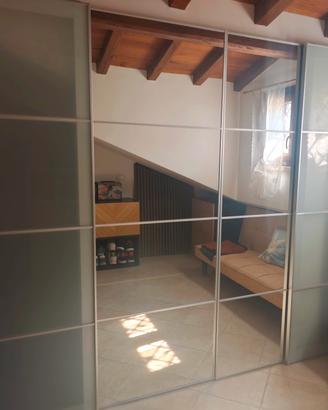ante scorrevoli Ikea con binario per cabina armadi
