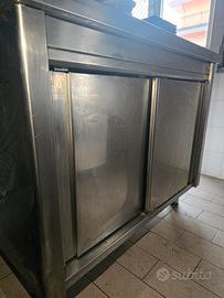 Banco da lavoro in acciaio