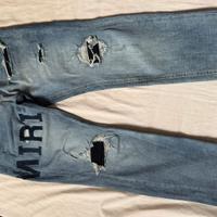 AMIRI jeans Varsity Logo Repair
