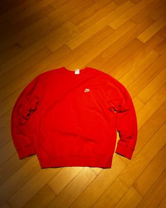 pullover arancione nike