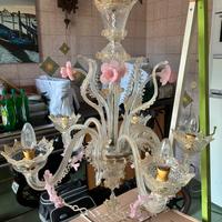 Lampadario vetro du murano
