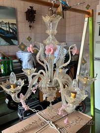 Lampadario vetro du murano