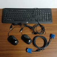 Tastiera e 2 mouse per PC