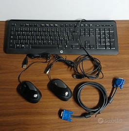 Tastiera e 2 mouse per PC