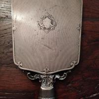 Antico specchio da appoggio, argento 800
